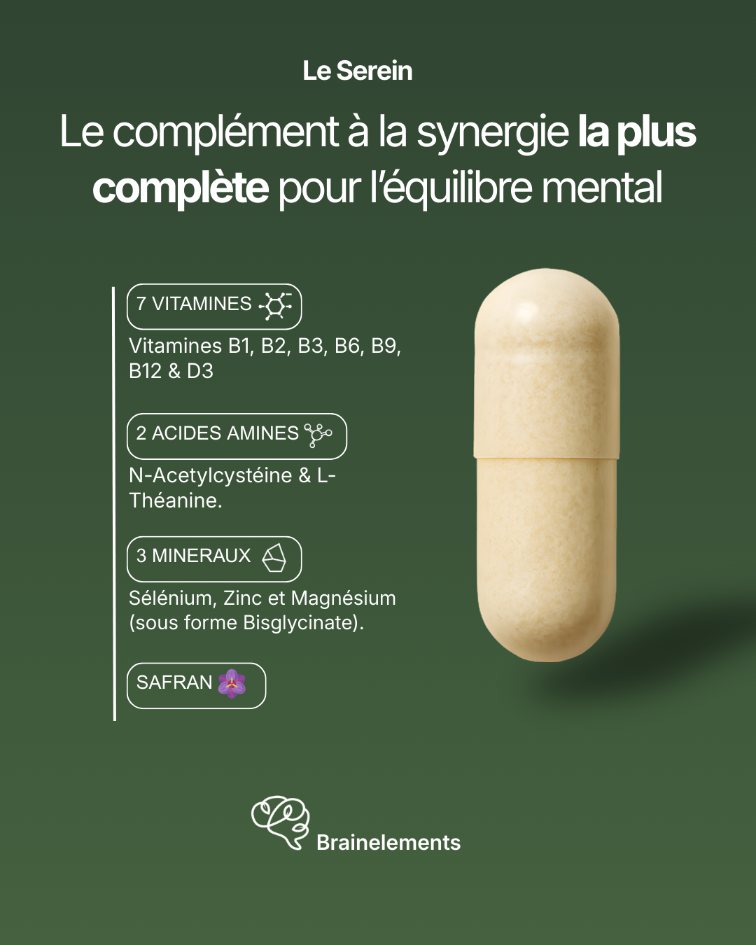 Complément alimentaire bien-être mental  - Le Serein