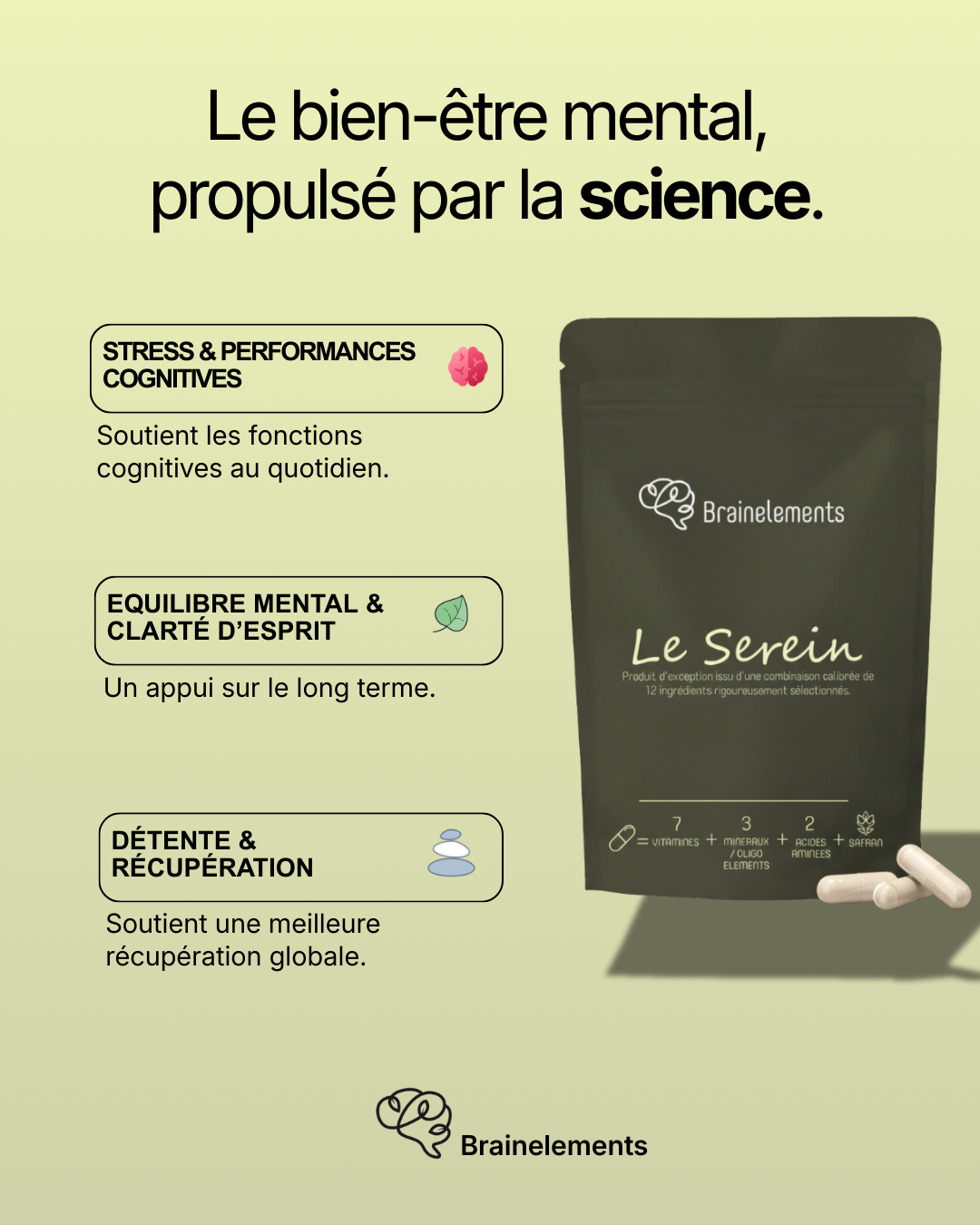 Complément alimentaire bien-être mental  - Le Serein