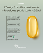 Oméga 3 DHA Vegan – Microalgues & Huile de Chia – 250 mg DHA