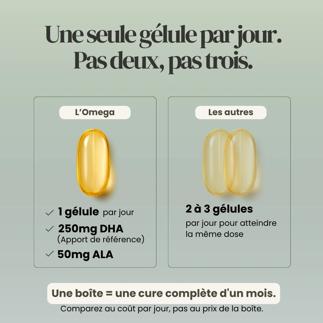 Oméga 3 DHA Vegan – Microalgues & Huile de Chia – 250 mg DHA