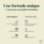Oméga 3 DHA Vegan – Microalgues & Huile de Chia – 250 mg DHA